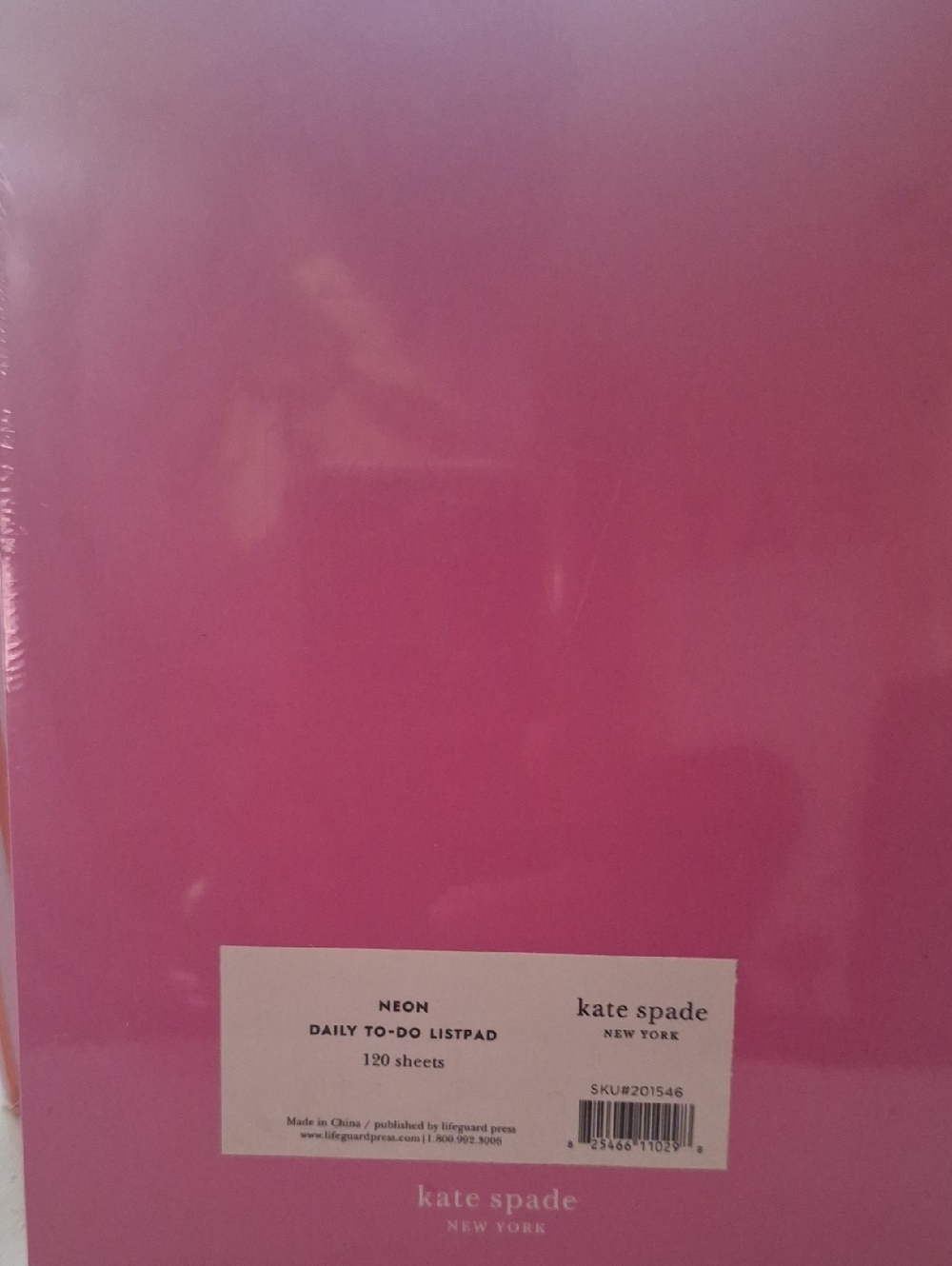 Kate Spade Pink Today To-Do List Pad *NEW - Picture 2 of 6